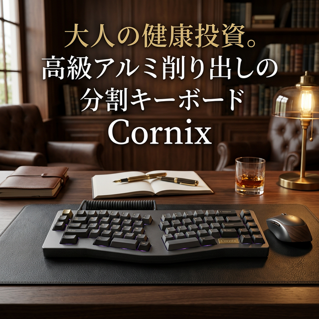 40代の「大人の健康投資」。最高級の質感に惚れ込む分割キーボードCornix導入記