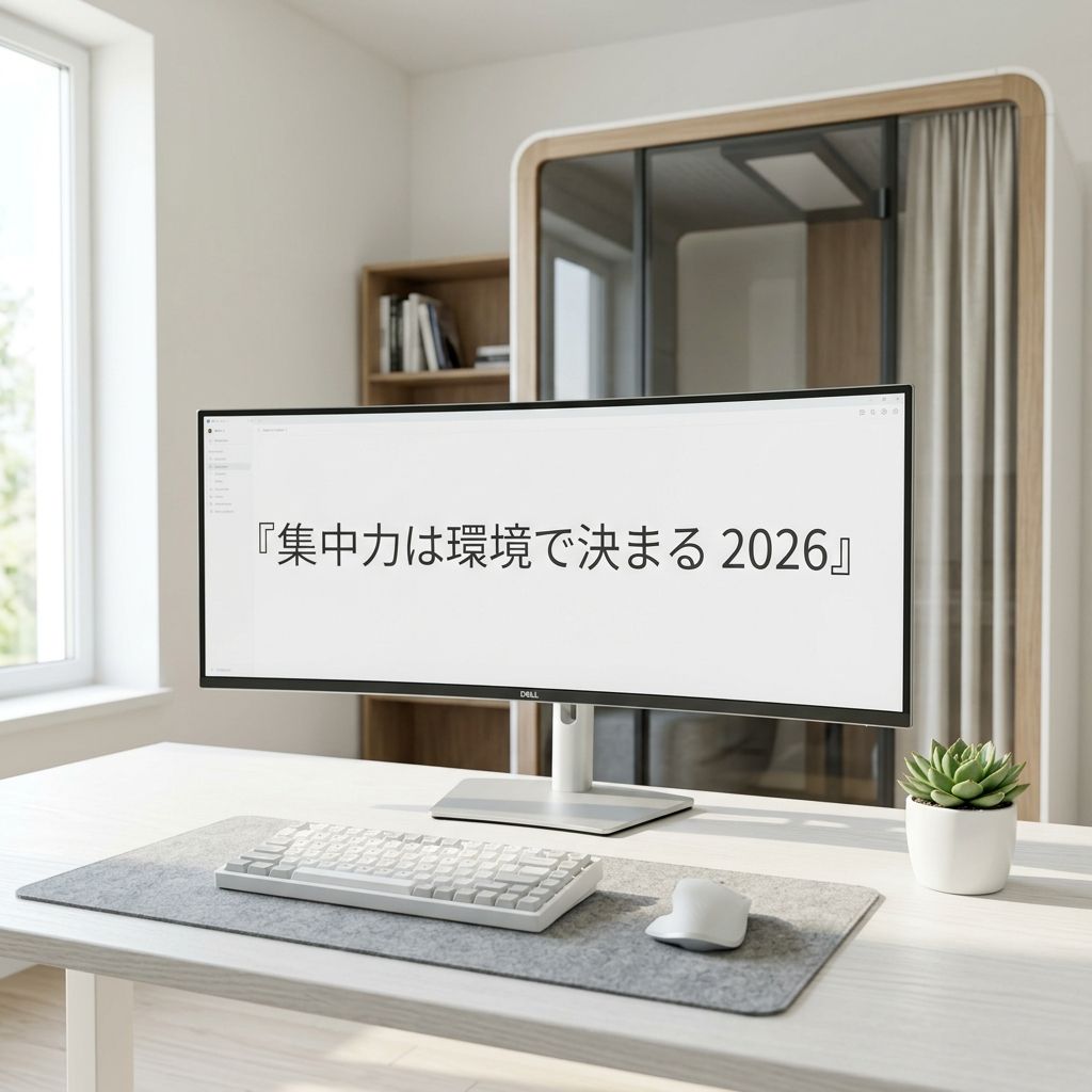 ノイズを削り、資産を作る。2026年版・生産性を劇的に変える『集中環境』への投資術