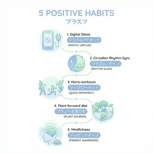 2026 Positive Habits Infographic