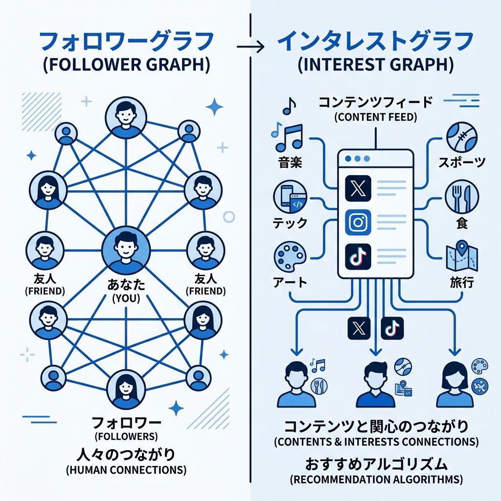 フォロワーグラフからインタレストグラフへの移行