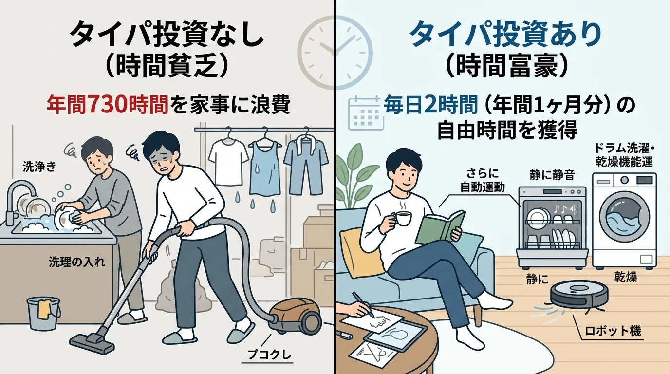 タイパ投資の優先度ピラミッド