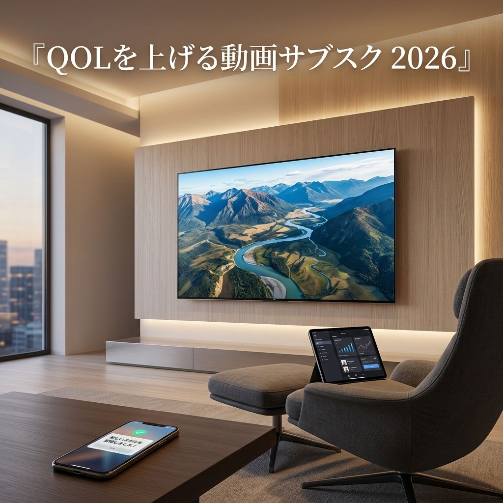 『娯楽』を『資産』に変える。2026年にQOLを爆上げする動画サブスク厳選3選