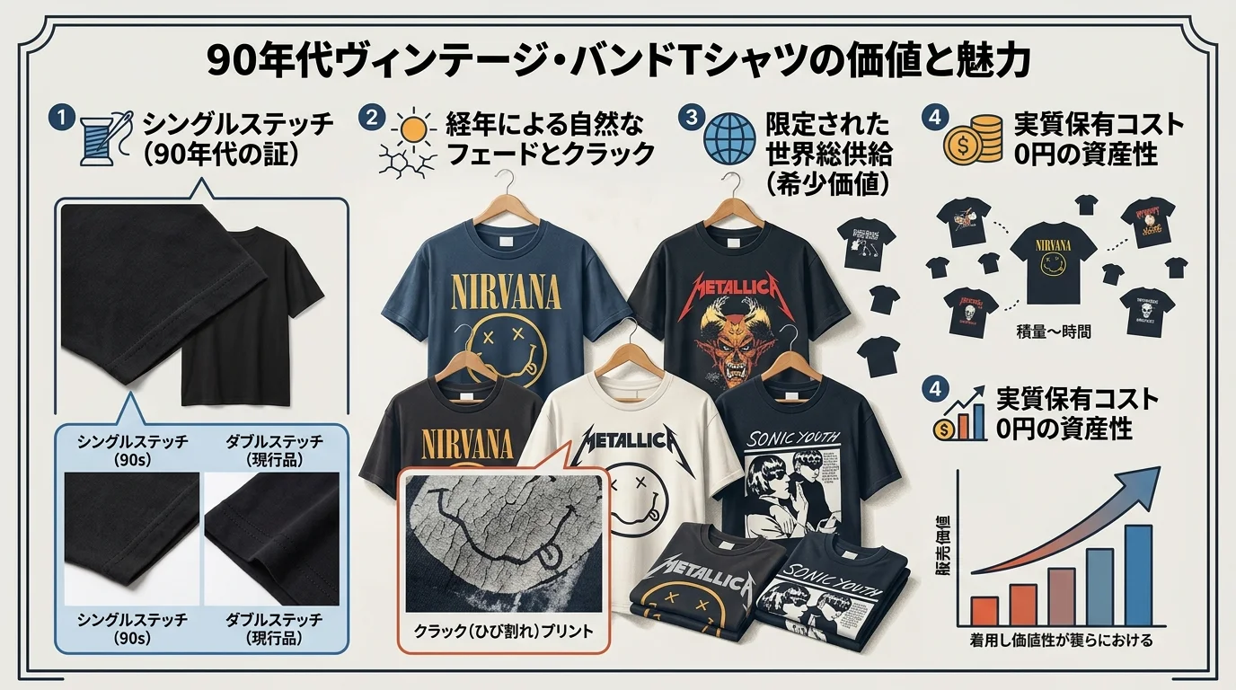 90年代ヴィンテージ・バンドTシャツの価値と魅力